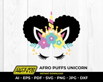 Free Free Unicorn Afro Svg 104 SVG PNG EPS DXF File