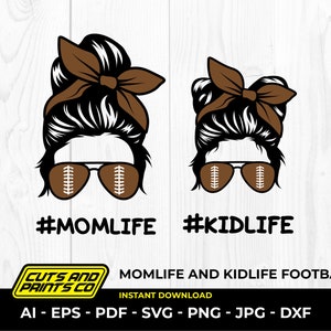 Mama Leben svg || Kinderleben svg || Fußball svg || Chaotisch Bun Mom svg || Mom Life Cut Dateien || MomLife svg | Mama Leben png || Cricut | Cameo4