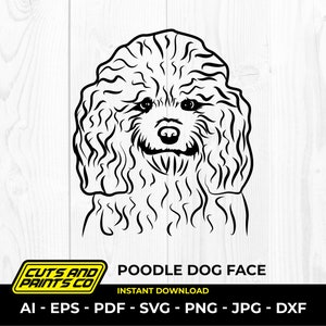 Caniche svg, perro svg, logotipo de perro, amantes de las mascotas, perro genial, Cricut y silueta, png transparente, sublimación