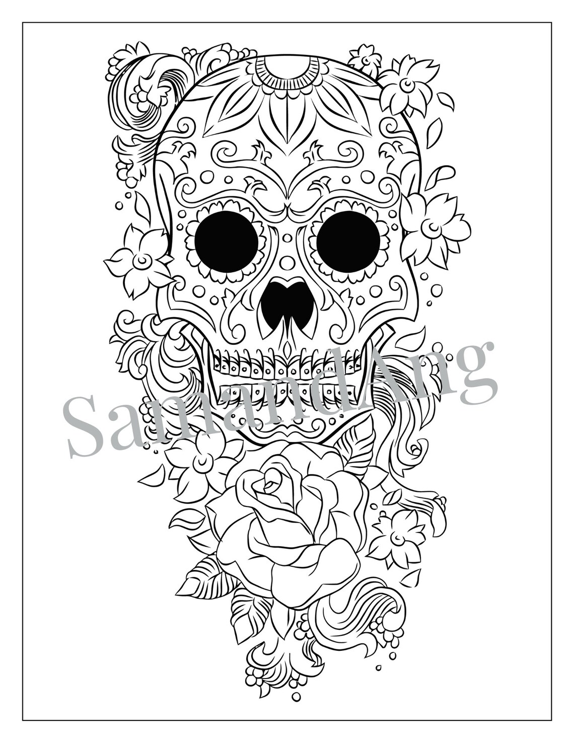 Tattoo Coloring Book Set of 10 Pages Instant PDF Download - Etsy