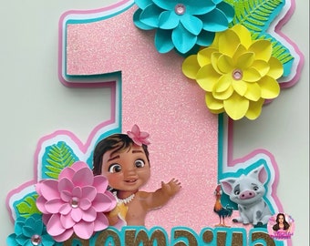 Baby Moana Cake Topper Etsy Baby Moana Cake Topper Etsy