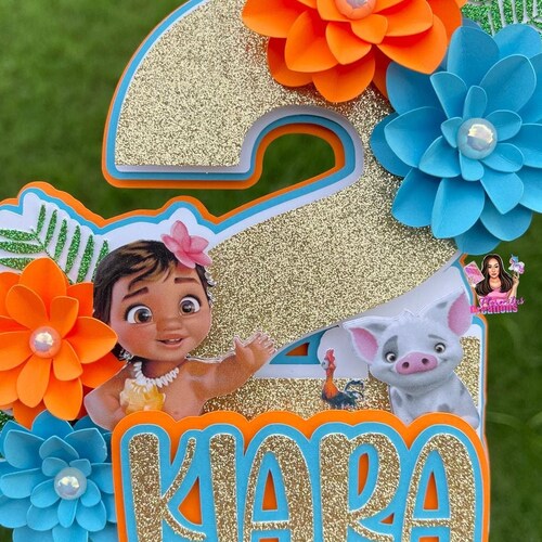 Printable BABY MOANA Cake Topper Baby Moana Cake Decoration | Etsy