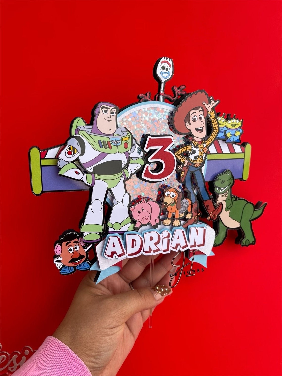 Toy Story Cake Topper Toy Story Inspired Cake Topper Toy Etsy