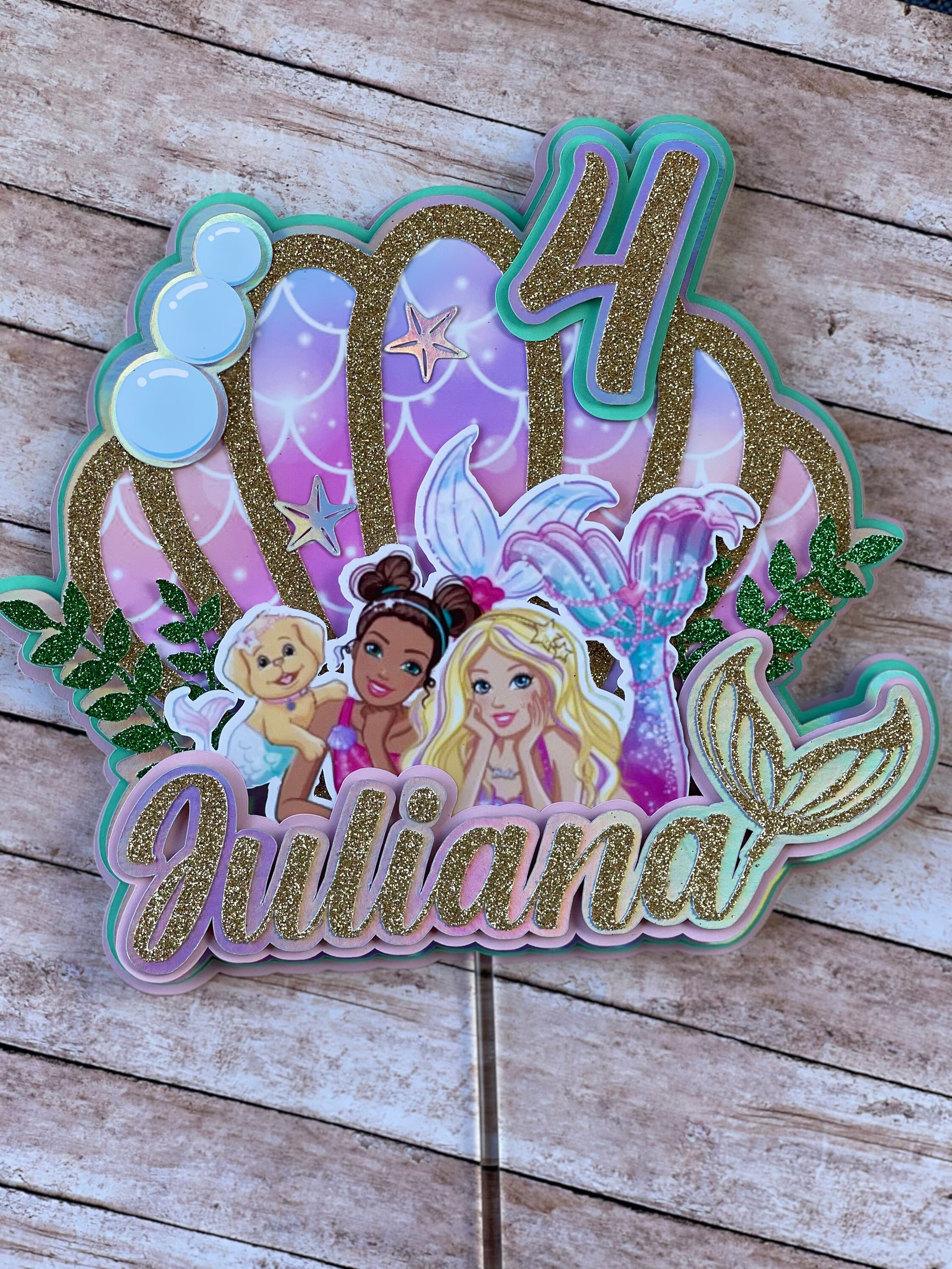 Barbie Mermaid cake topper | Etsy