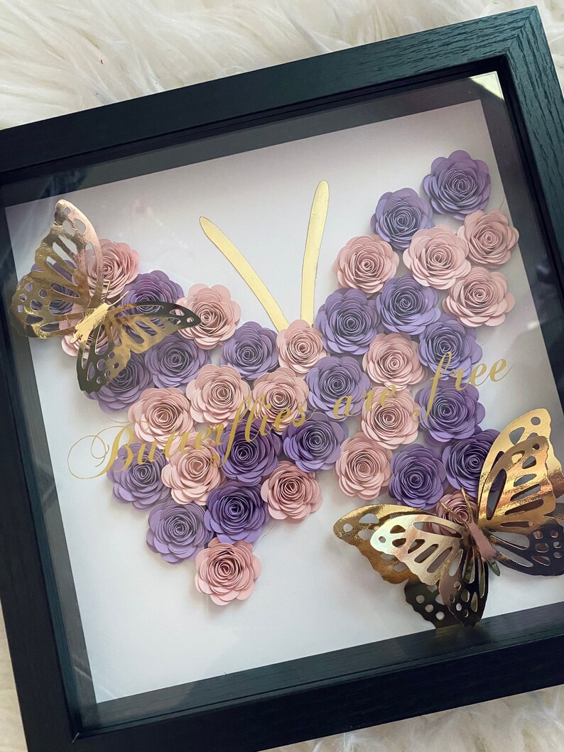 Butterfly shadow box Etsy