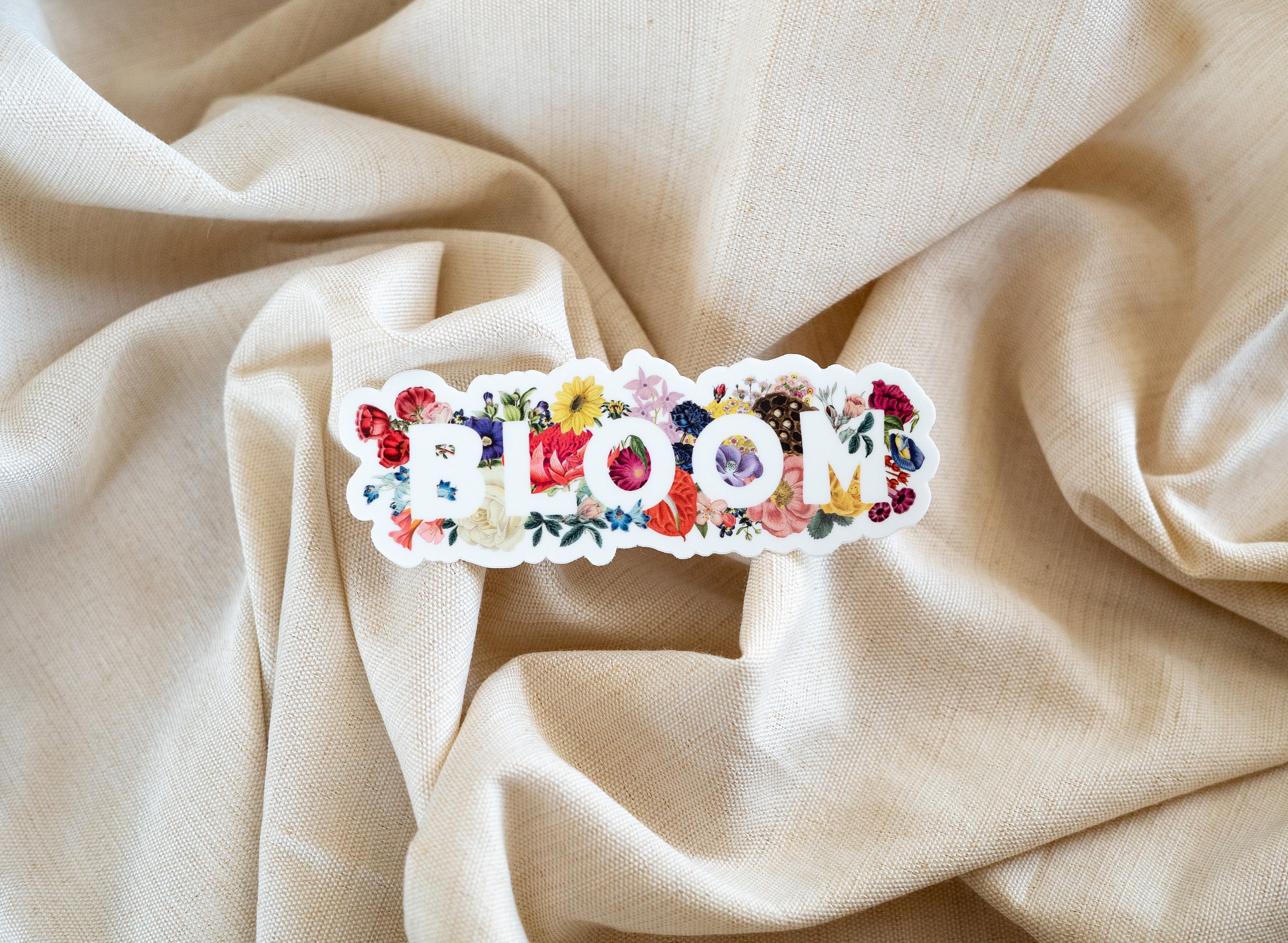 Bloom Vintage Botanical Sticker - Etsy