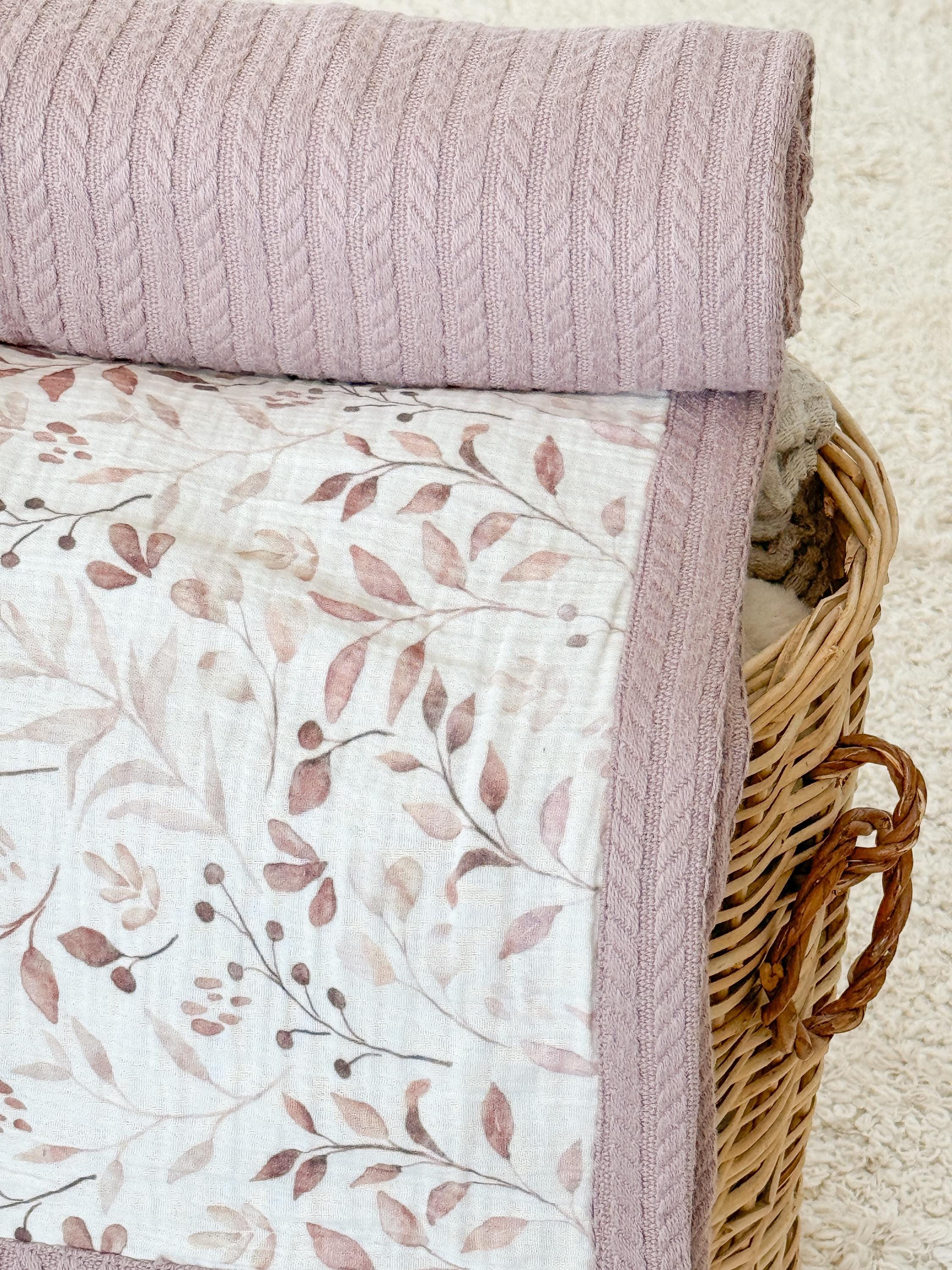 Personalized Baby Blanket with Name – Muslin Swaddle, Embroidered Baby Blanket, Custom Baby Blanket, Baby Shower Gift, Baby Name Gift