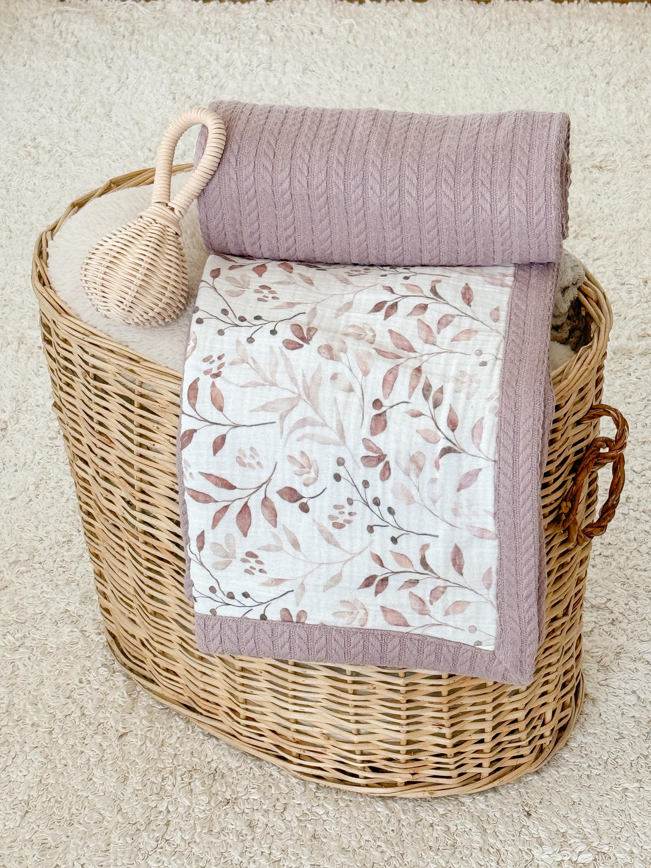 Personalized Baby Blanket with Name – Muslin Swaddle, Embroidered Baby Blanket, Custom Baby Blanket, Baby Shower Gift, Baby Name Gift