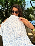 Nursing Cover for Baby Breastfeeding & Pumping, Muslin Double Gauze Cotton, Breast Feeding Apron Shawl Breathable Wire product logo