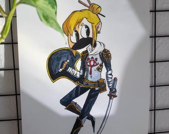 Sheika Link - Legend Of Zelda Print