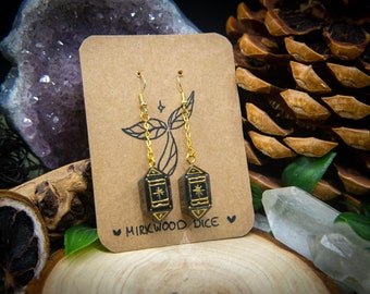 The Magician - D4 Hanging Earrings