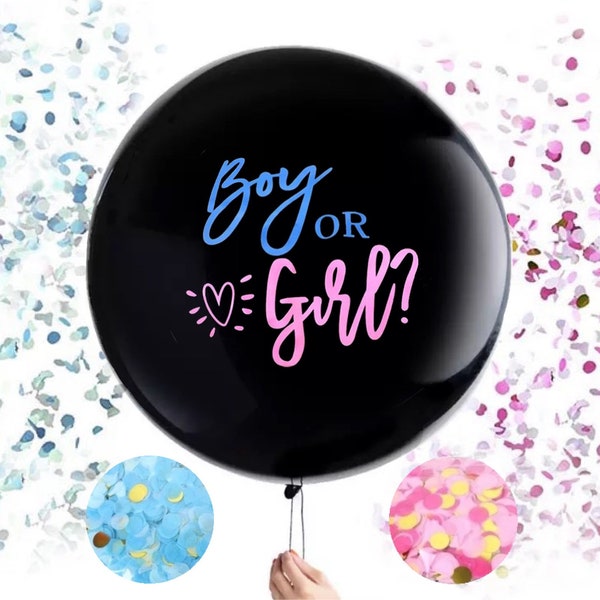 Gender Reveal Balloon 36" Boy or Girl? Shipped via Canada Post