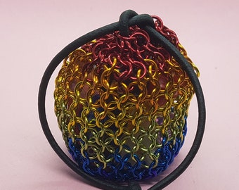 Rainbow Dice Bag (Diamond Pattern)