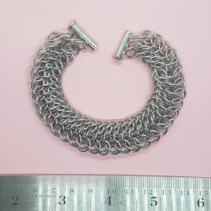 Dragonback Chainmail bracelet in Stainless Steel