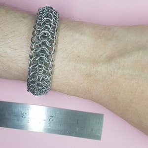 Dragonback Chainmail bracelet in Stainless Steel image 3