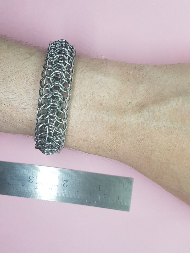 Dragonback Chainmail bracelet in Stainless Steel image 3