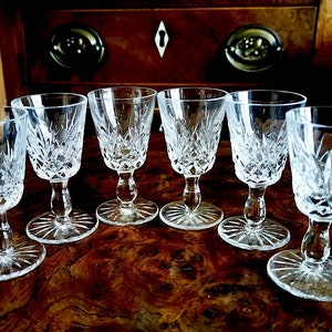 Beautiful Vintage Liqueur Shot Glasses Vodka Glasses Set of 6