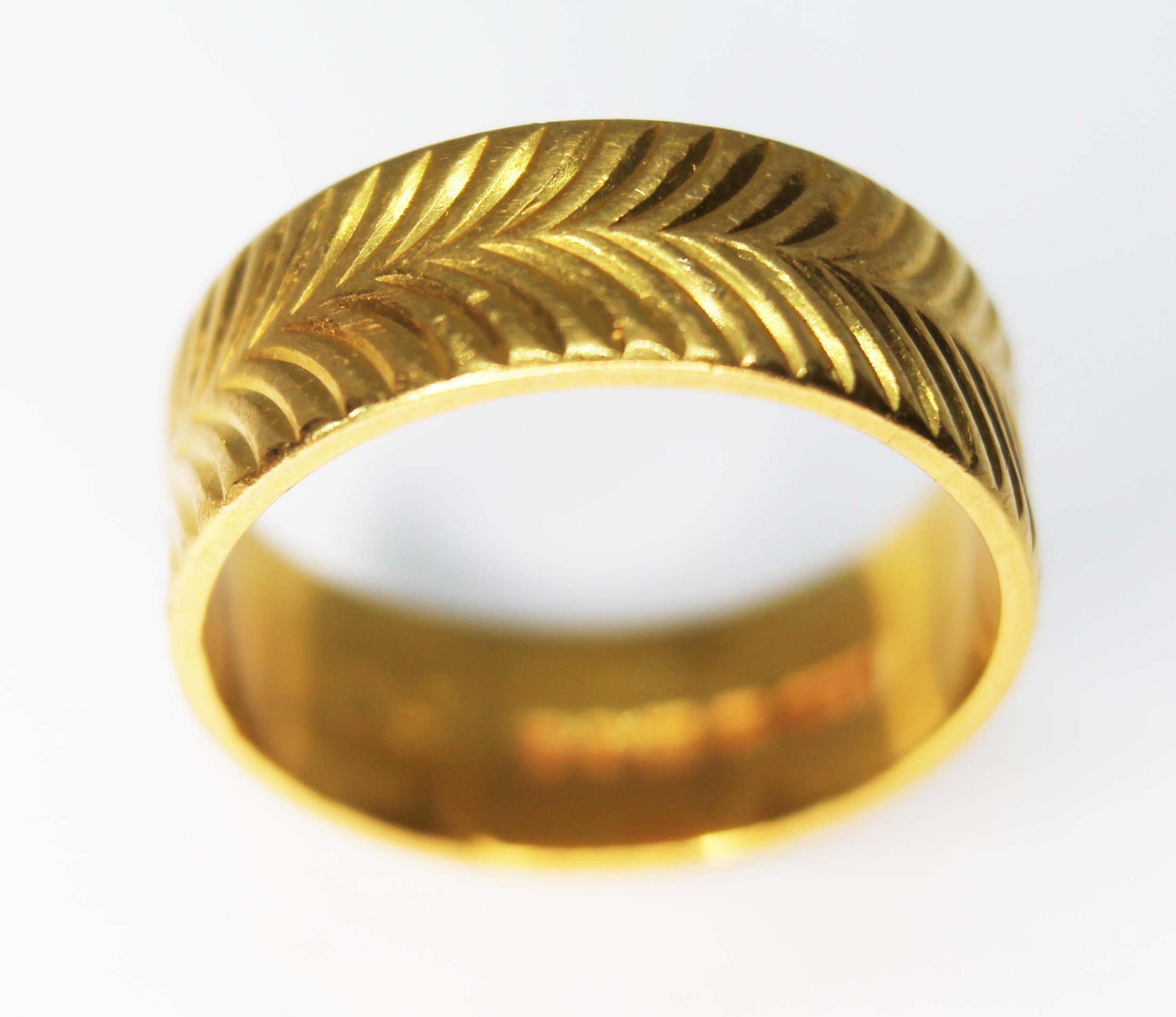 Mens gold ring 22ct sale