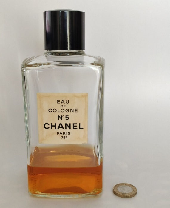1960s Vintage Full Bottle Chanel No. 5 Eau De Cologne 4 Oz. 
