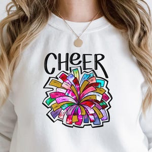 Cheer Pom Pom PNG: Cheerleader Design (Digital Download)