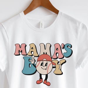 Mama&#39;s Boy PNG: Retro Groovy Toddler Design (Digital Download