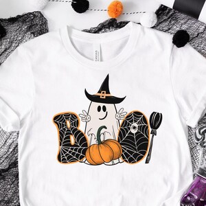 Boo Ghost PNG Digital Design, cute halloween png, spooky season png, autumn sublimation design, funny kids png, spooky mama png image 1