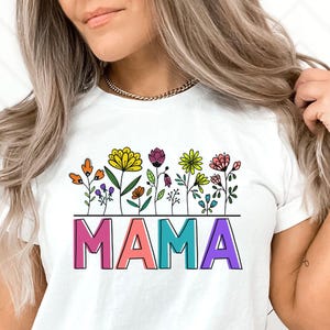 Floral Mama PNG: Desenho de Flor Retro (Download Digital)