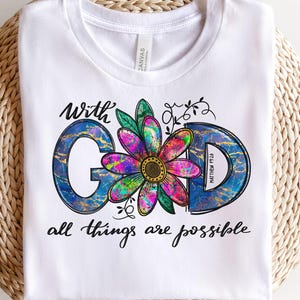 Faith Sunflower PNG: Religious Sublimation Design (Digital Download)