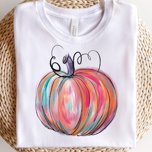 Watercolor Pumpkin PNG: Fall Autumn Design (Digital Download)