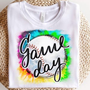 Game Day Baseball PNG: Sports Sublimation Design (Digital Download)