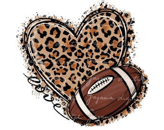 Football Heart PNG, Sports Heart PNG, Football Mama PNG, Football Season, Soccer Heart, Love Football, Sports Mom, Sports Game, Sublimation