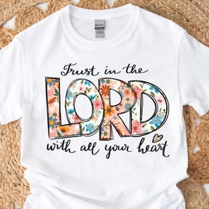 Trust in the Lord PNG: Christian Scripture Design (Digital Download