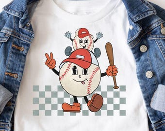 Baseball Season PNG Digital Design, retro baseball mama png, kids mom png, trendy game day png, sports shirt checkered png, baseball