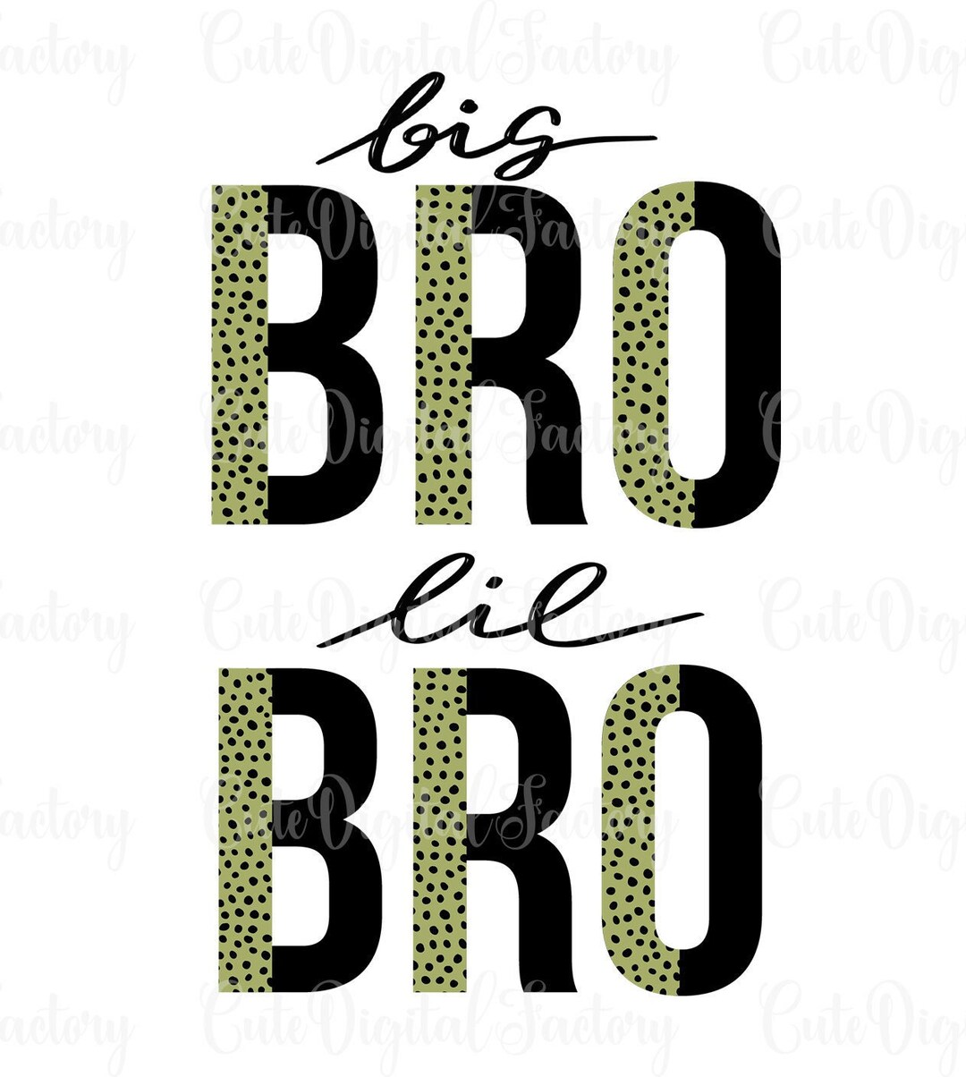 Big Bro Lil Bro PNG Matching Family Sibling Shirts for Baby Etsy