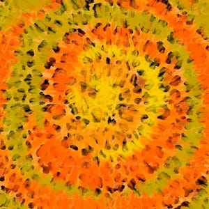 Orange Swirl Background PNG, Abstract Texture, Groovy Pattern, Instant Download, Digital Paper, Yellow Spiral, Dotted Spiral