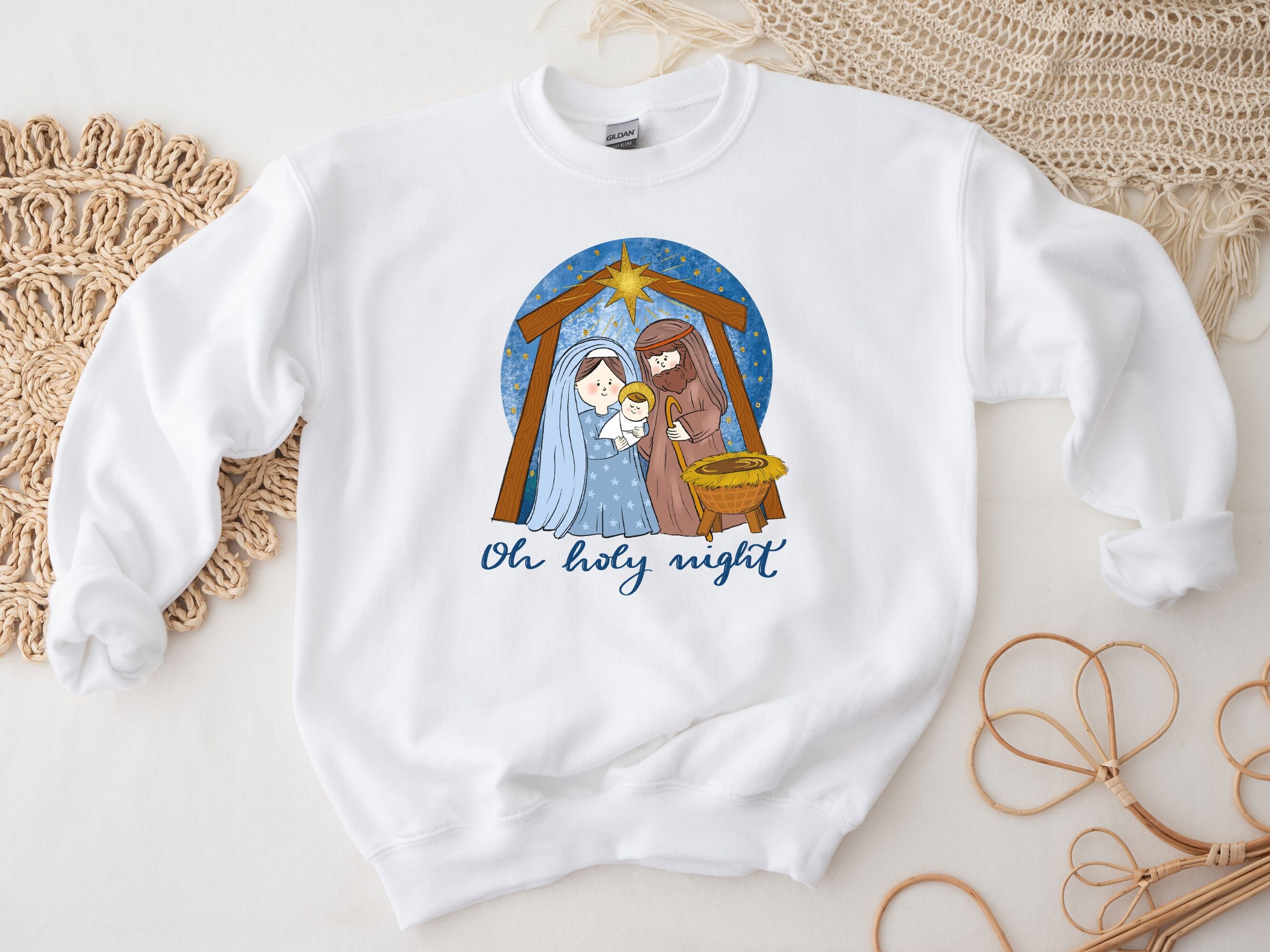 O Holy Night PNG - Nativity Oh Holy Night Sublimation - Digital Downlo –  Lottie Dotties LLC