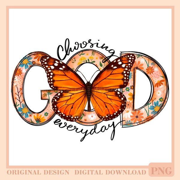 Butterfly Faith Bible Verse Sublimation | Christian PNG | Retro Design Digital Download | Instant Jesus Quote