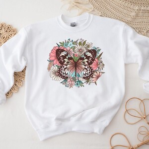 Mariposa floral bohemia PNG: Diseño de sublimación de verano (descarga digital) imagen 6