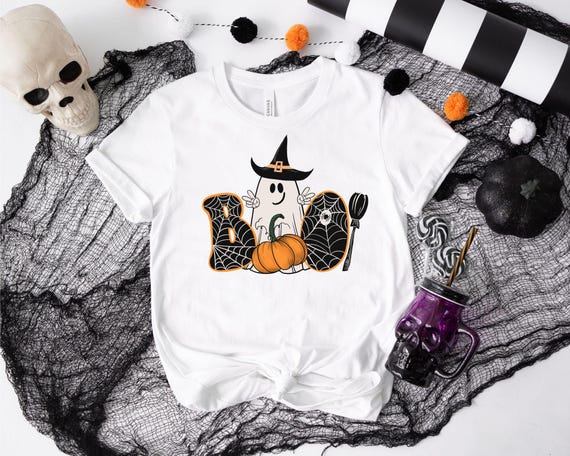 Boo Ghost PNG Digital Design, cute halloween png, spooky season png, autumn sublimation design, funny kids png, spooky mama png
