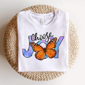 Choose Joy PNG Digital Design, christian faith religious png, motivational inspirational png, mental health bible verse png, spring summer image 3
