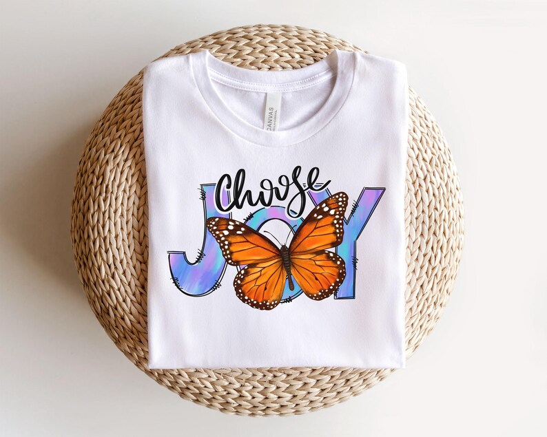 Choose Joy PNG Digital Design, christian faith religious png, motivational inspirational png, mental health bible verse png, spring summer image 3