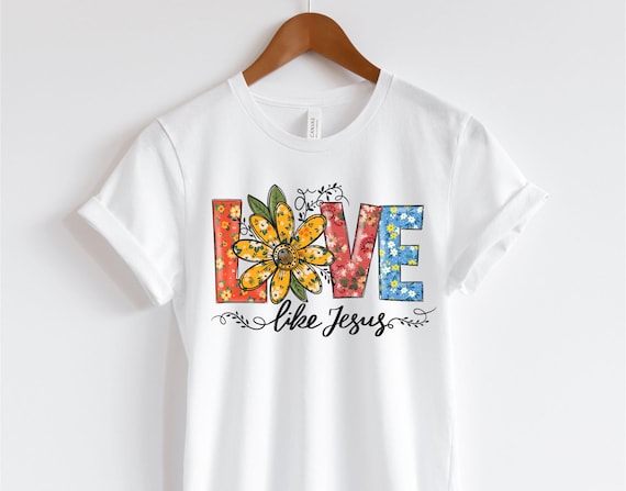 Love Like Jesus PNG Digital Design, valentine religious god png, faith inspirational motivational png, scripture bible verse png
