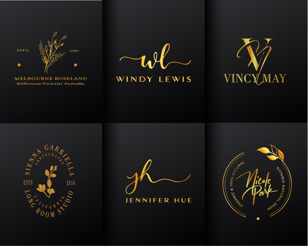 Custom Gold Logo Design Custom Business Logo Design Modern - Etsy Finland