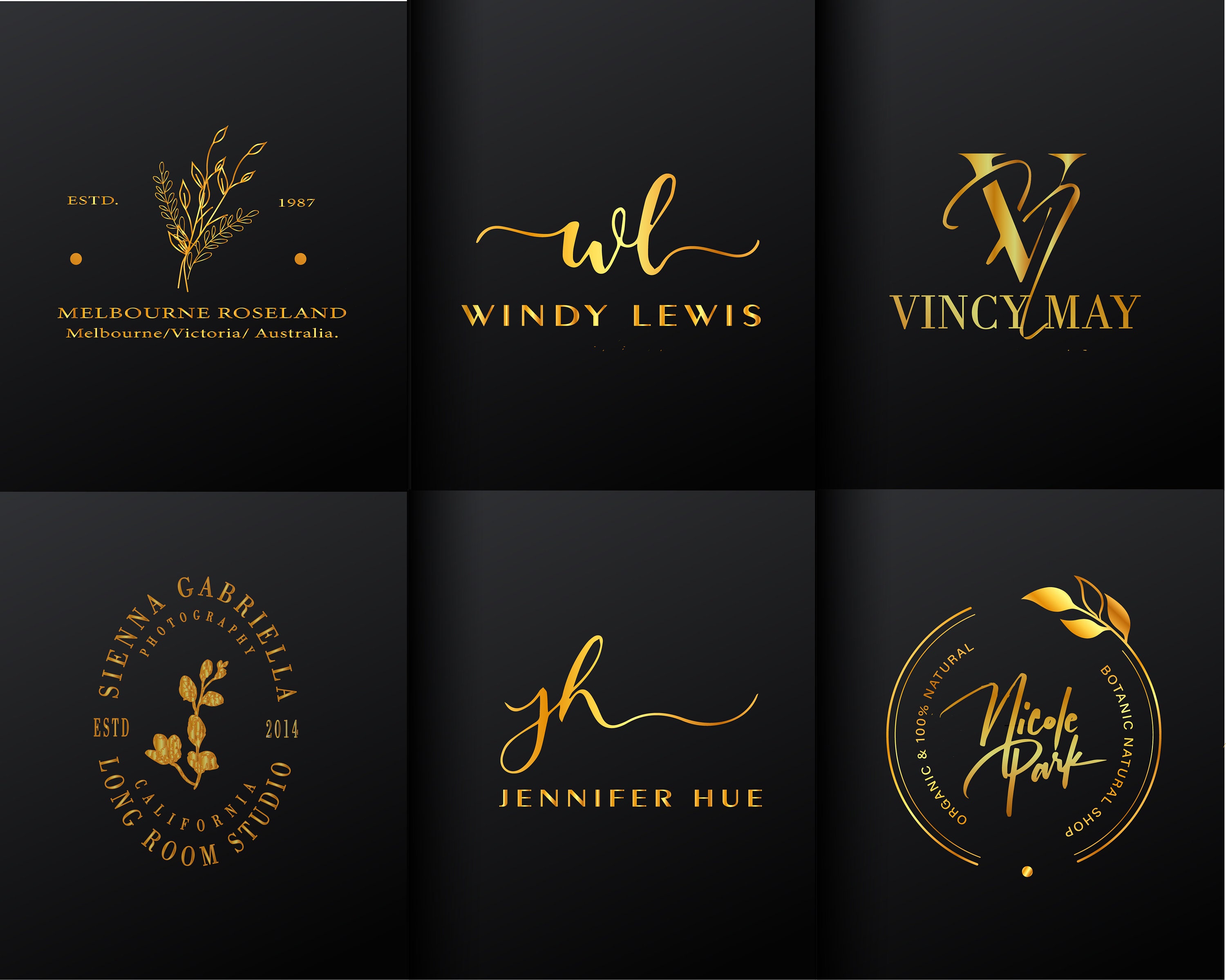 Custom Gold Logo Design Custom Business Logo Design Modern - Etsy