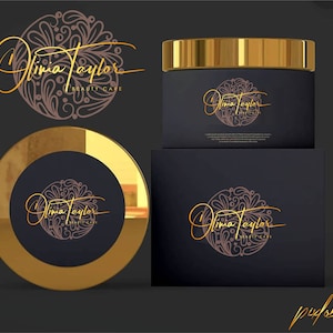 Pacote de logotipo de luxo personalizado, logotipo preto e dourado, logotipo do corretor de imóveis, logotipo da marca exclusiva, logotipo personalizado para empresas, logotipo de beleza de joias modernas