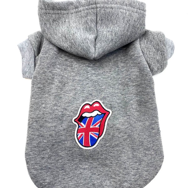 Rolling Stones Dog Hoodie