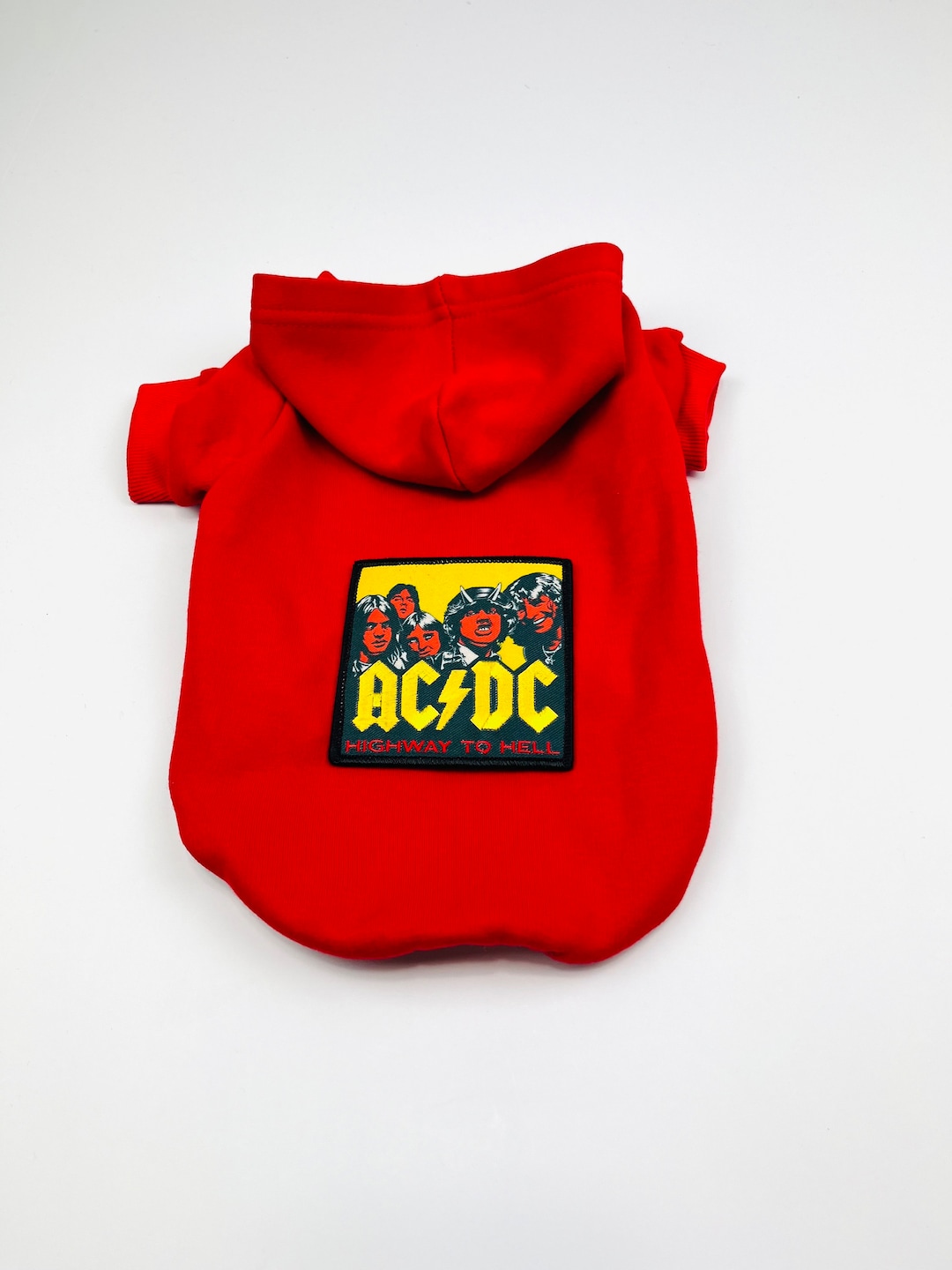 AC/DC Inspired Dog Hoodie - Etsy