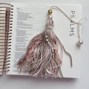 Yarn Tassel Bible Bookmarks with Ribbon and beads for Bible or books