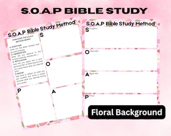 S.O.A.P Method Bible Study Digital Prints