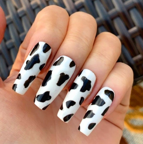 Cow Print Nails - Skin Nail Foil Sticker MD207 | The Cow Print